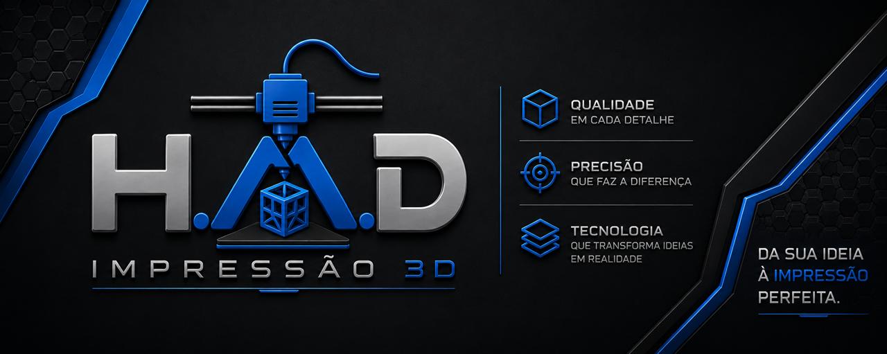 Capa da loja H.A.D IMPRESSÃO 3D