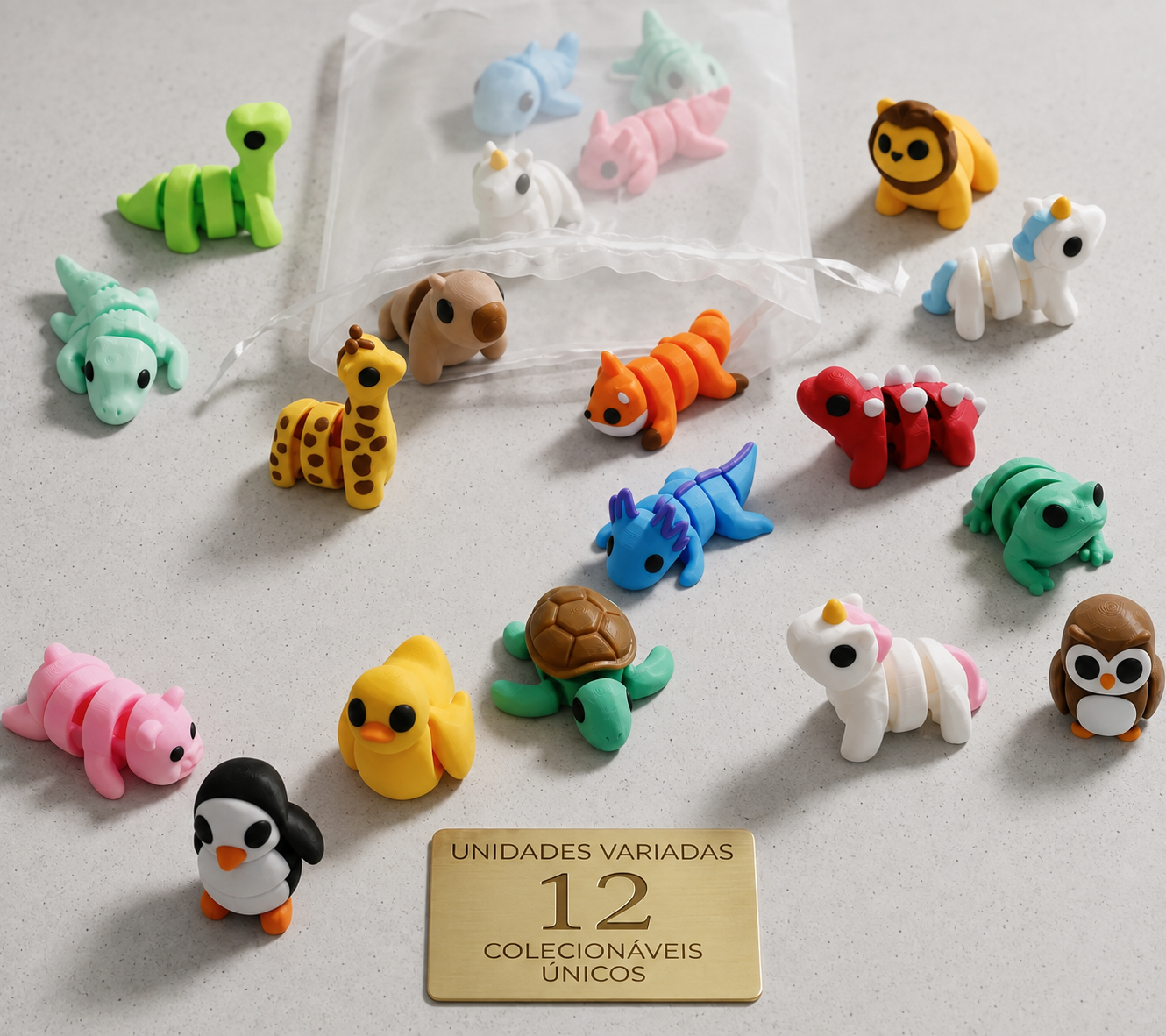 12 Bichinos articulados — peça impressa em 3D por Maker 3dfabX
